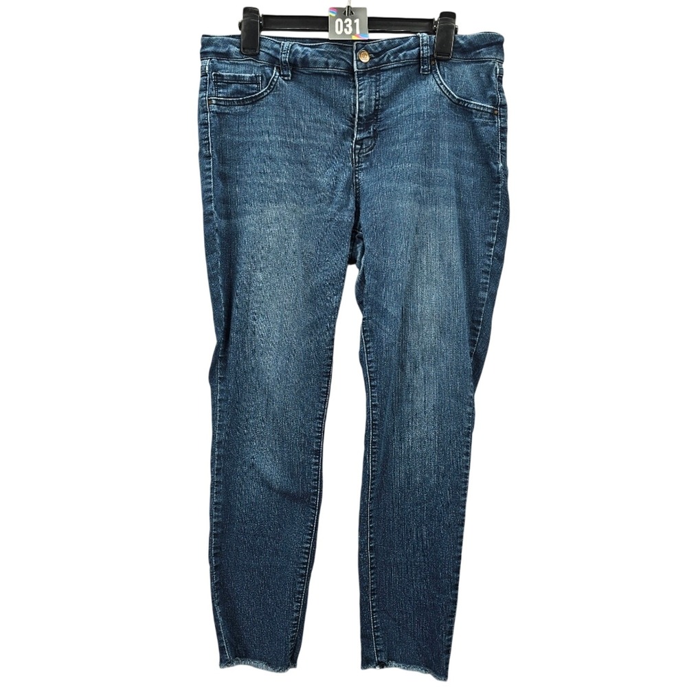 D. Jeans Blue Straight Tapered Skinny‎ Stretch Denim Pants Jeans 14